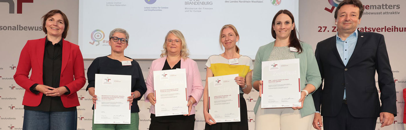 INM zum 5. Mal für gelebte Vereinbarkeit ausgezeichnet!